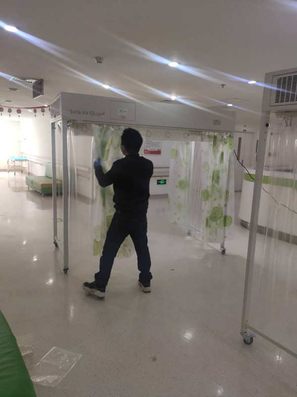 層流床病房的終末消毒